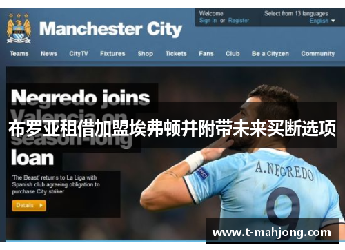 布罗亚租借加盟埃弗顿并附带未来买断选项